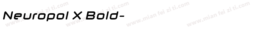 Neuropol X Bold字体转换
